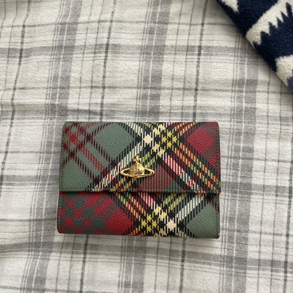 Authentic Vivienne Westwood plaid wallet